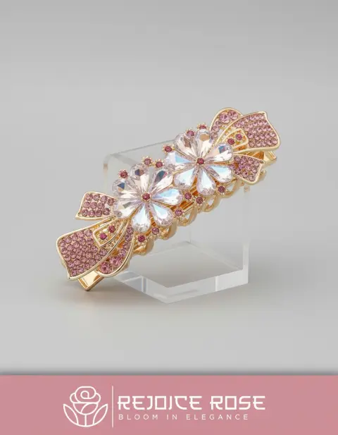 Imported crystal stone hair clips